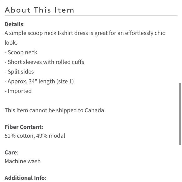 New James Peres Rolled Sleeve tshirt dress - Picture 3 of 4